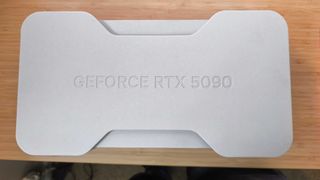 An NVIDIA GeForce RTX 5090 FE graphics card