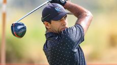 Aaron Rai takes a shot at the Abu Dhabi HSBC Championship