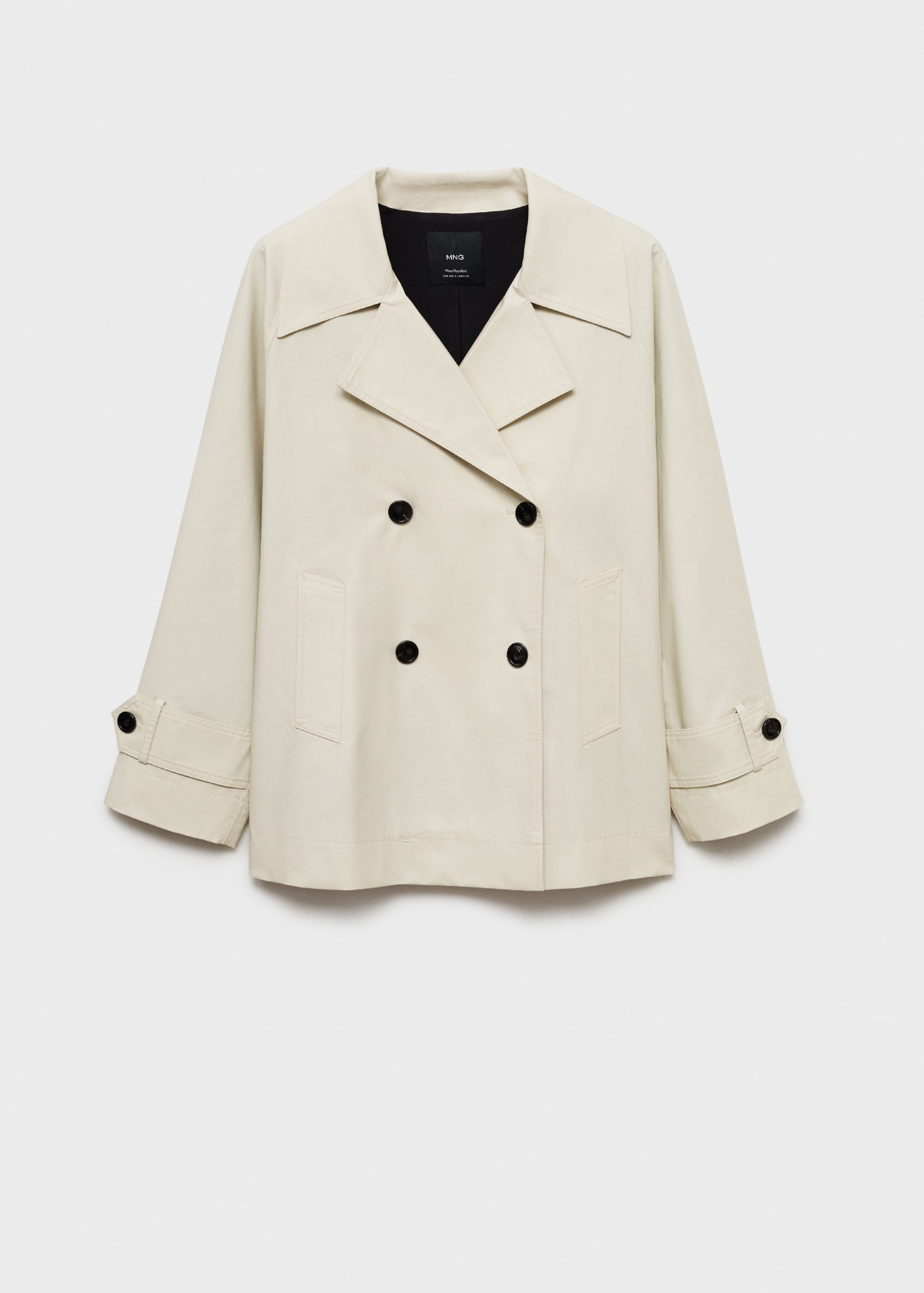 Short Double-Breasted Trench Coat - Women | Mango Usa