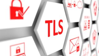 TLS concept cell blurred background 3d illustration
