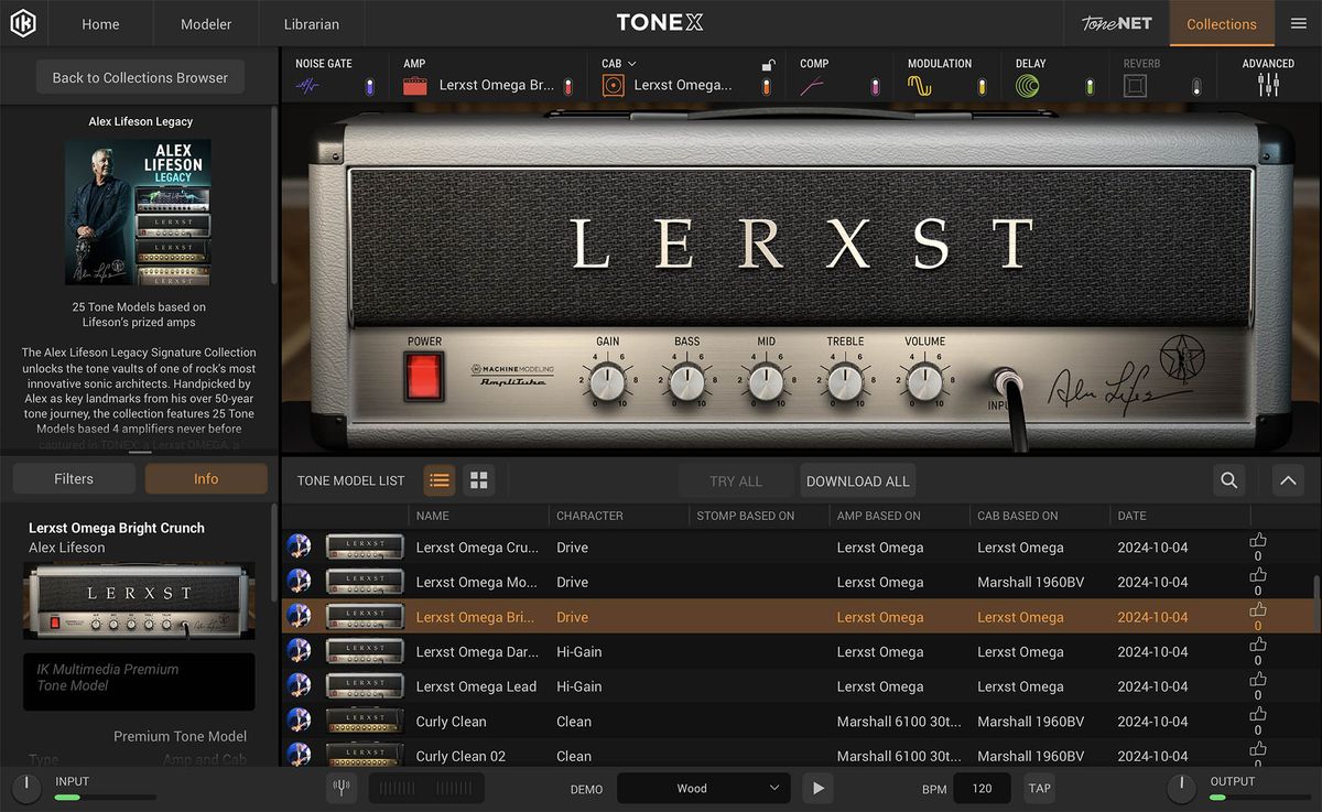 IK Multimedia TONEX Alex Lifeson Legacy Signature Collection