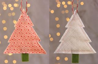 How to make quick sew Christmas tree decorations