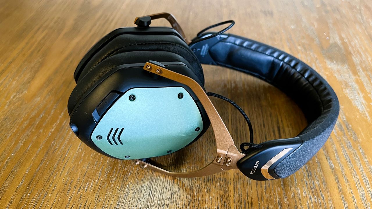 V-Moda Crossfade 3 Wireless review: headphones on a wooden desk