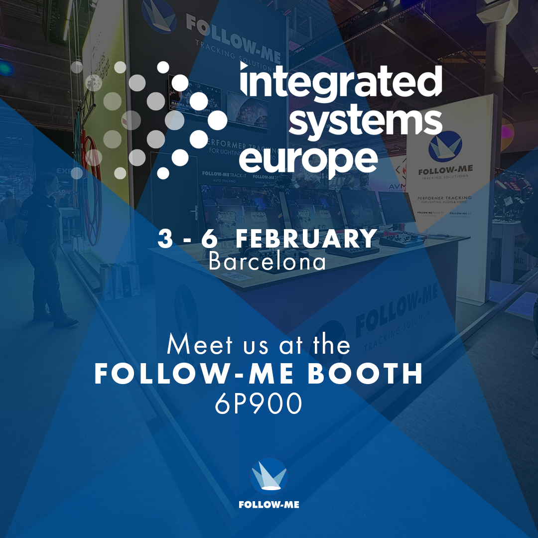 The Follow-Me banner for ISE 2026.