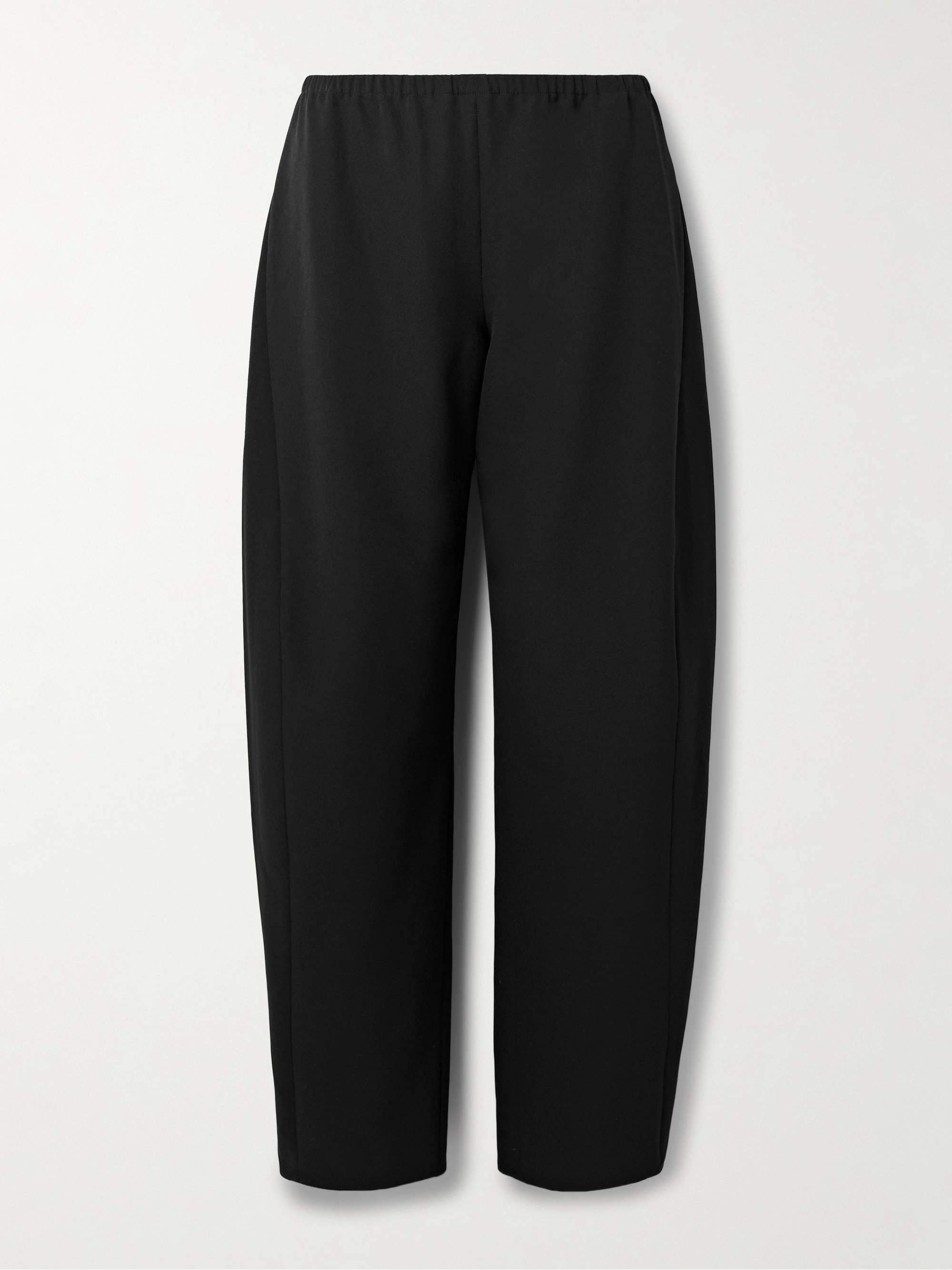 Colby Recycled-Crepe Barrel-Leg Pants