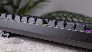 A black Keychron K8 V2 wireless mechanical keyboard