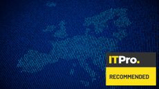 map of europe made up of binary numbers