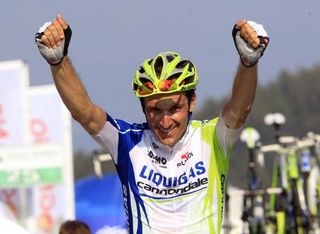 Ivan Basso (Liquigas-Cannondale) wins at the Giro di Padania.