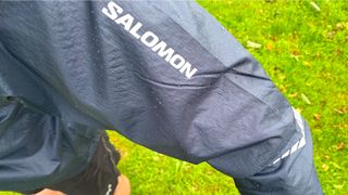 Salomon Sense Flow wind jacket reflective sleeve detail