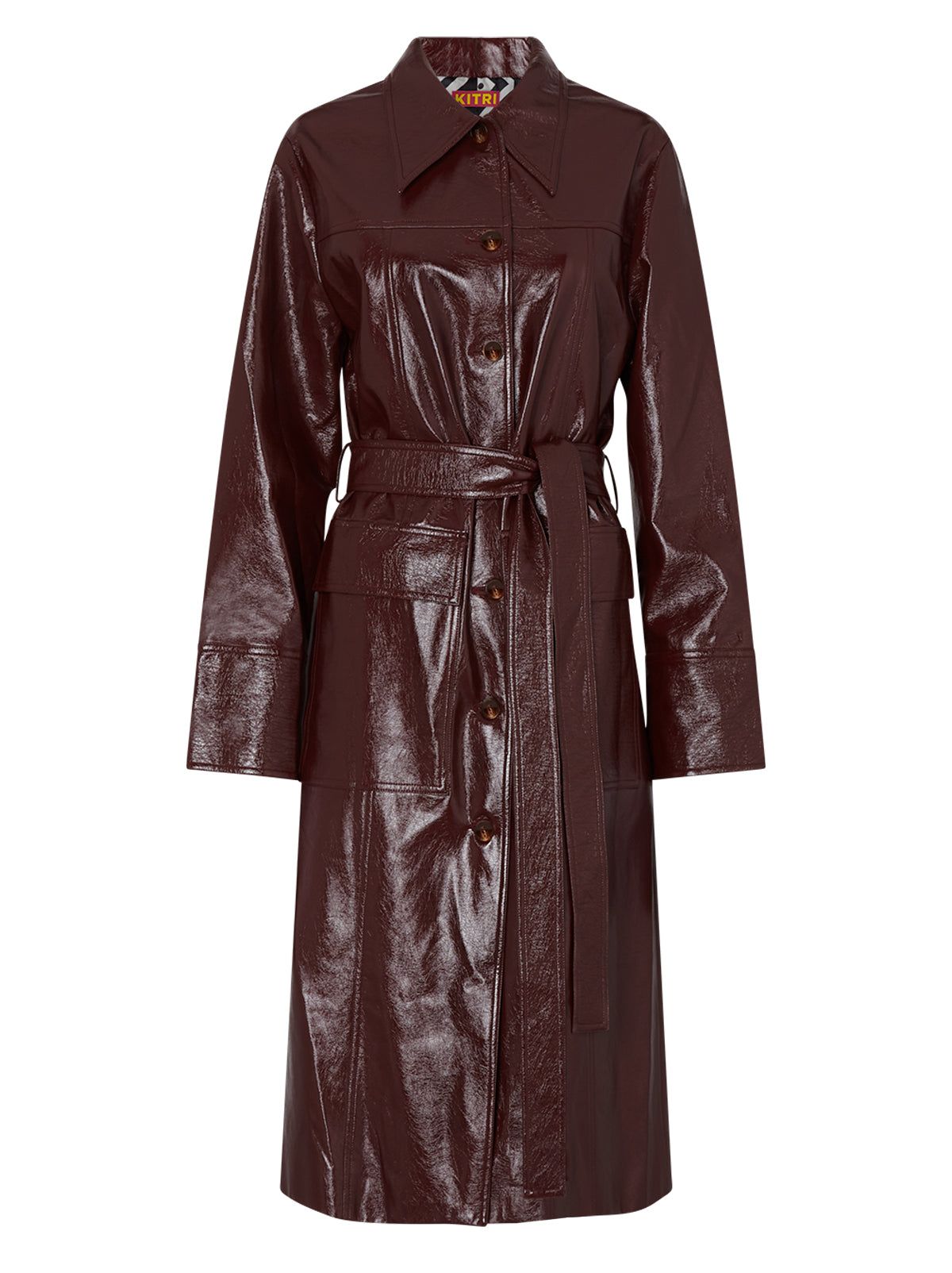 Kitri, Dominique Chocolate Vinyl Coat