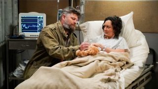 Ben proposing to Darlene in hospital room on The Conners