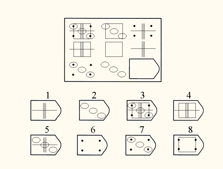 These pattern recognition questions are similar* to those that someone taking the Raven Progressive Matrices Test would have to answer. Test takers have 40 minutes to complete 60 such questions. (*To preserve the integrity of the test, these images are not exact replicas of questions from the Raven exam.)
