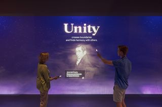 In the Unity room, history is brought to life in bright color with Scalable Display Technologies.