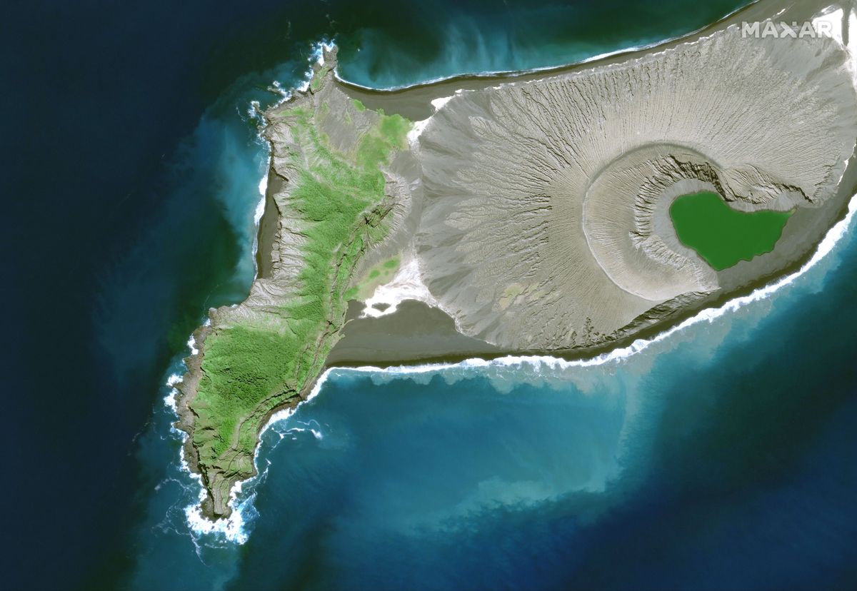 An up-close look at the volcanic eruption on Tonga's island of Hunga Tonga-Hunga Ha'apai.