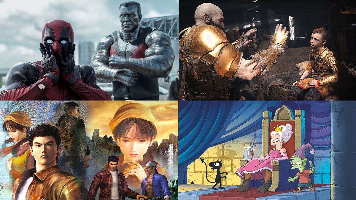 Deadpool 2, God of War, Shenmue, Disenchantmet