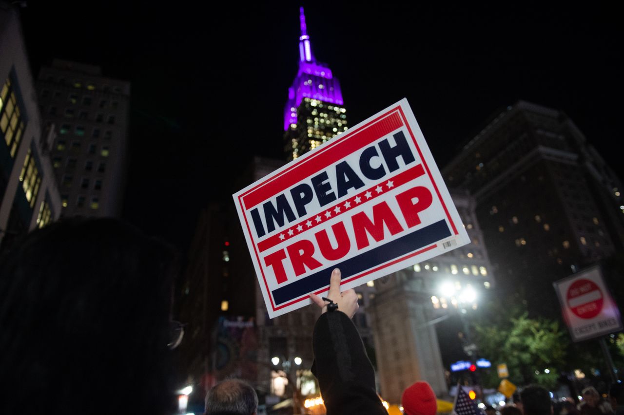 Protesters in New York