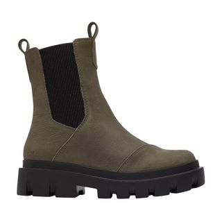 christmas gifts for her - olive green chunky ankle boots