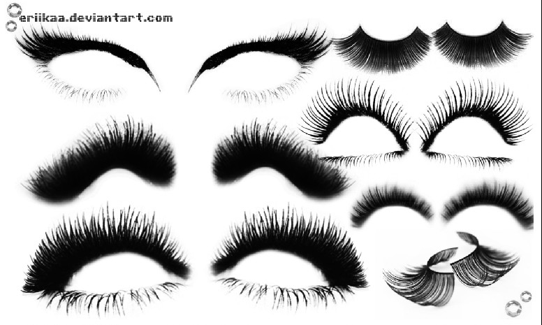 Photoshop brushes: eyelash 