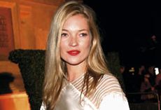Kate Moss in vintage at The V&A's Golden Age of Couture