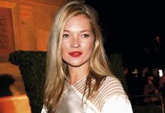 Kate Moss in vintage at The V&amp;A&#039;s Golden Age of Couture