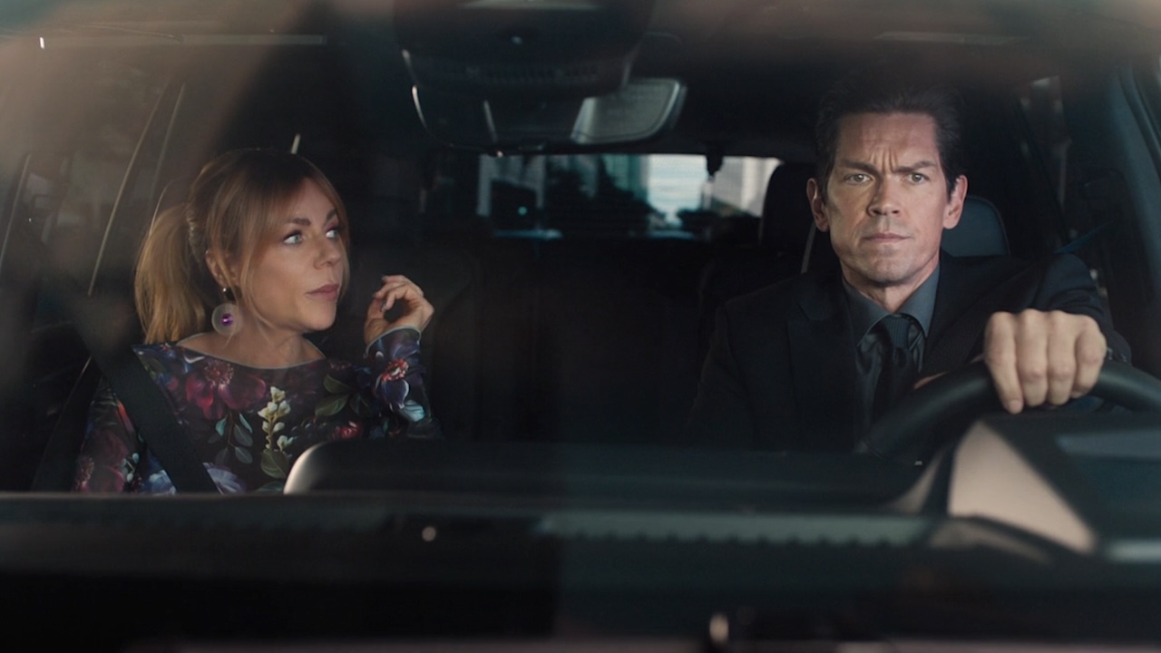 Morgan talking to Wagner as he's driving in High Potential Episode 216