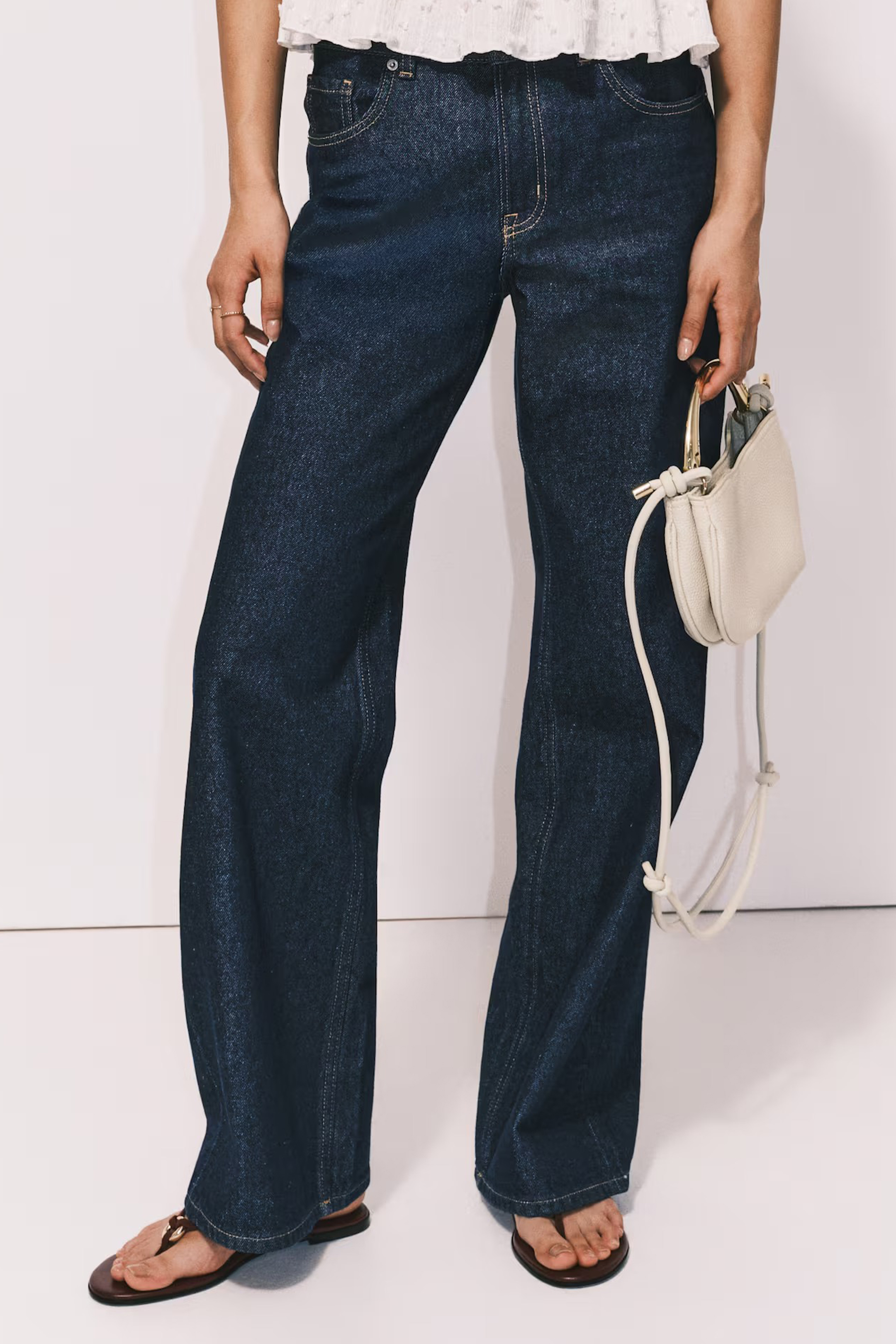 H&M, Bleecker High Rise Wide Leg Jeans
