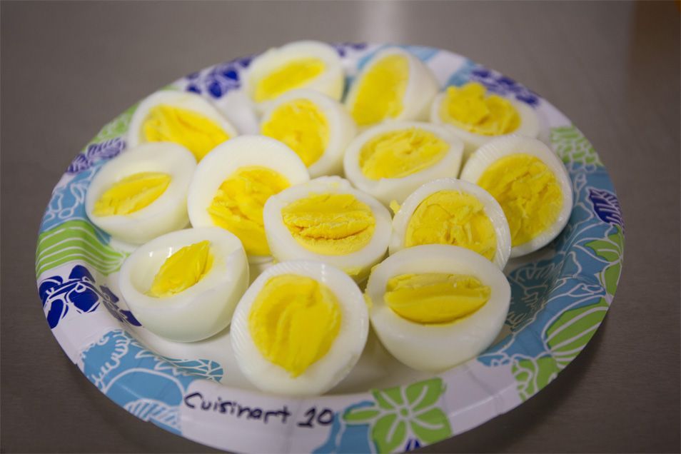 We got hard-cooked eggs that were cooked precisely to our standards with the Cuisinart CEC-10, and they tasted great.