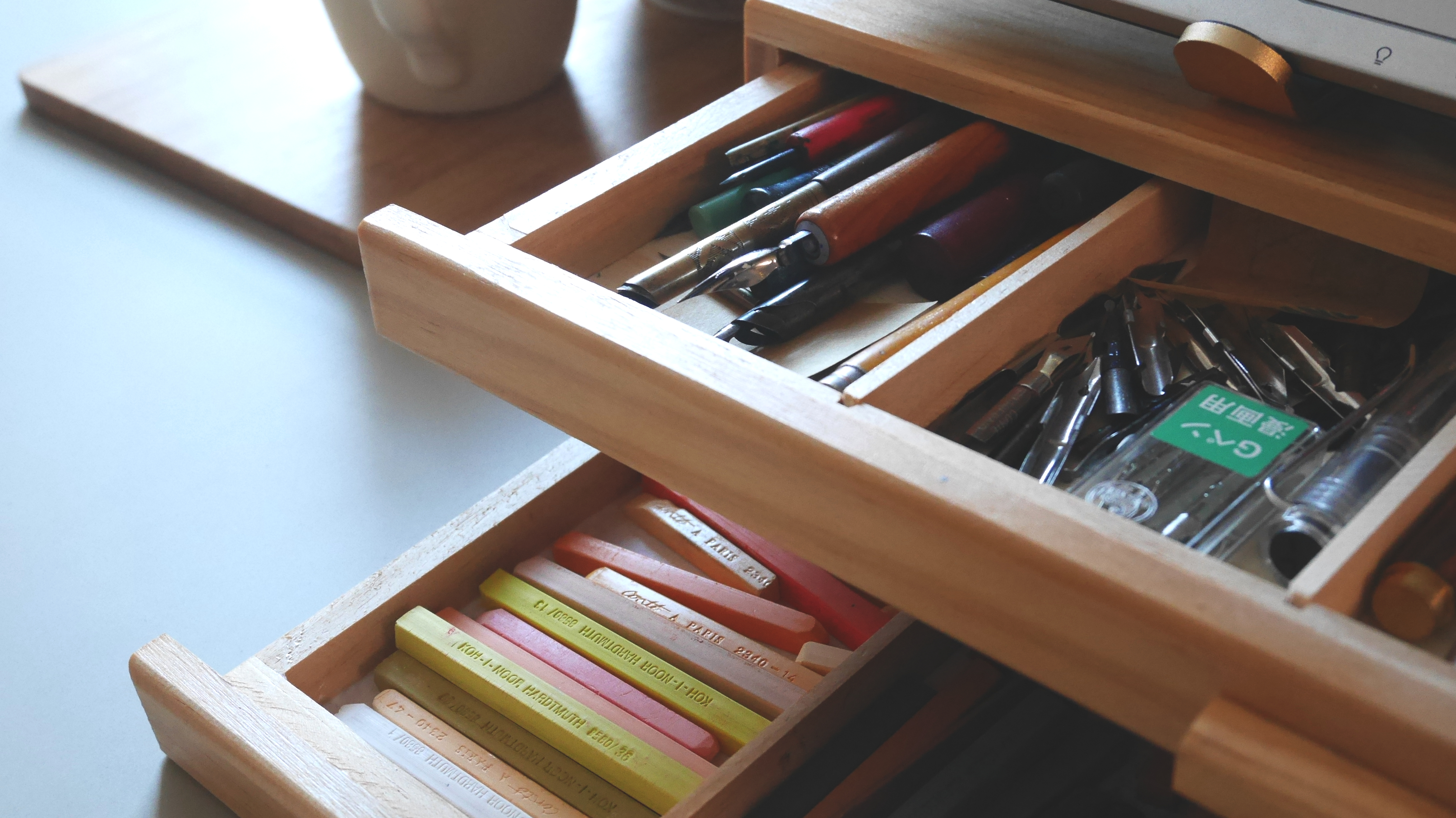 Artist in residence; art materials