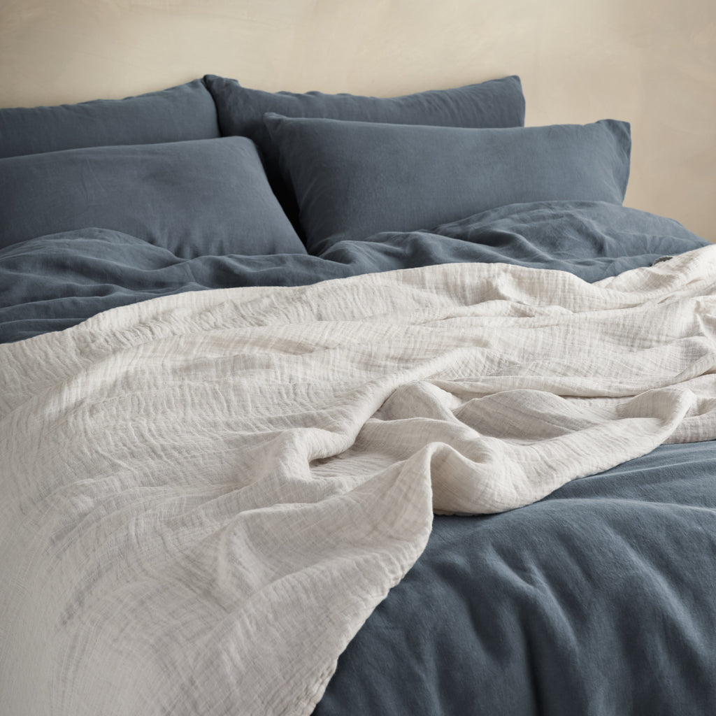 The Linen &amp;amp; Cotton Throw - Clay