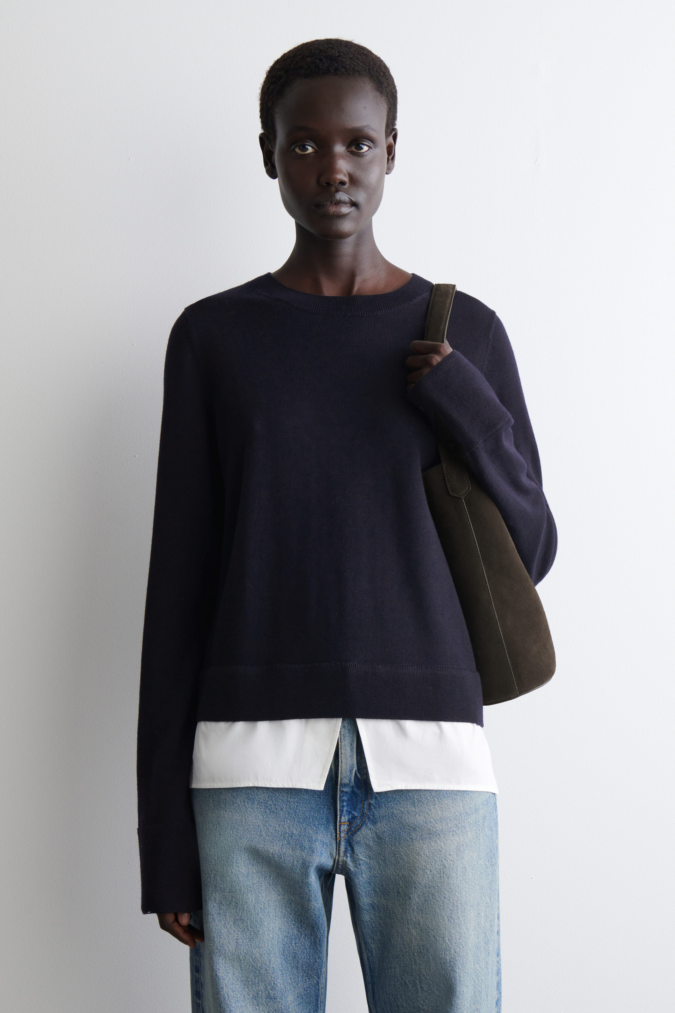 Layered Merino Wool Sweater