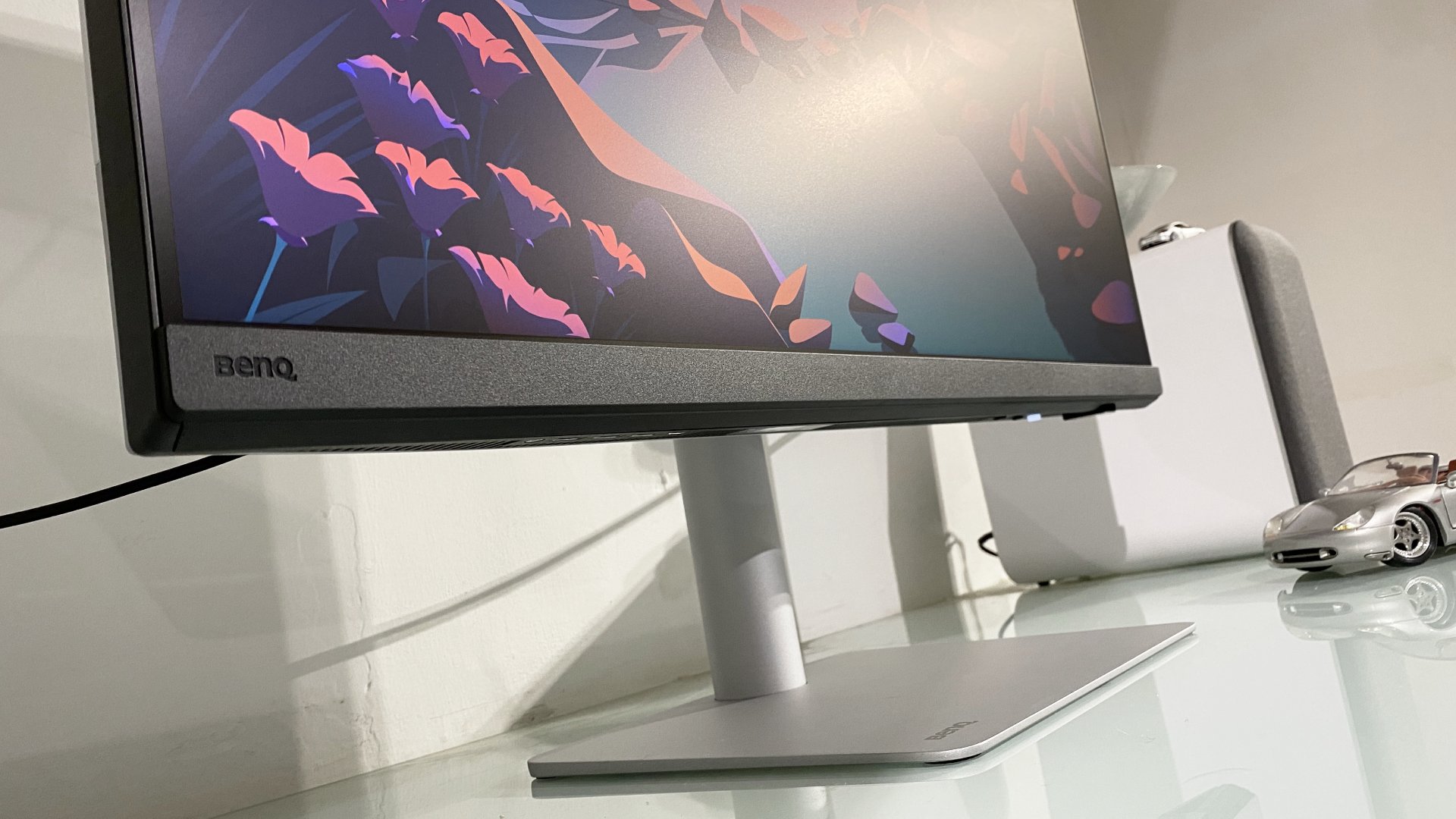 BenQ PD3226G monitor during our review process