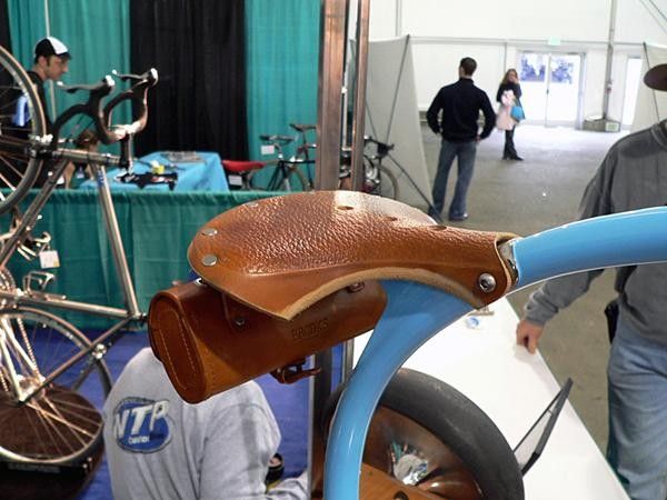 I&rsquo;m not sure how long it&rsquo;ll take to break in this custom-shaved Brooks saddle, but it sure looks sweet.
