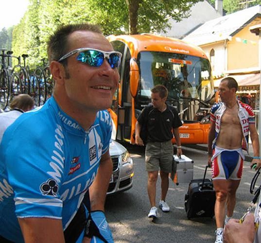 Erik Zabel looked like he recovered really well from yesterday's mountain stage