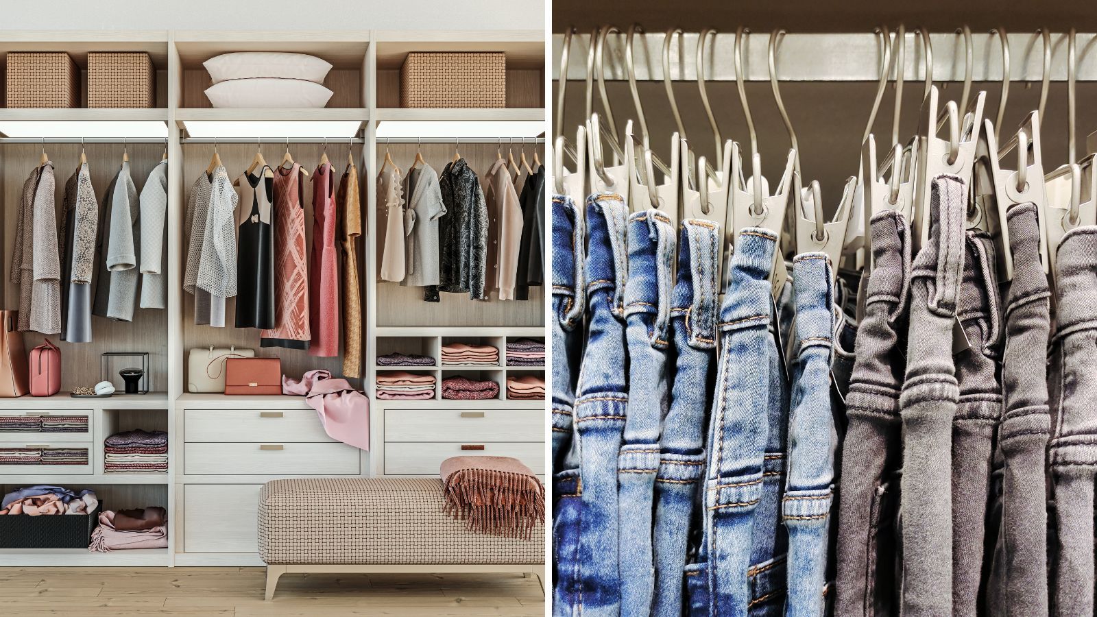 kondo closet organization konmari hanging clothes