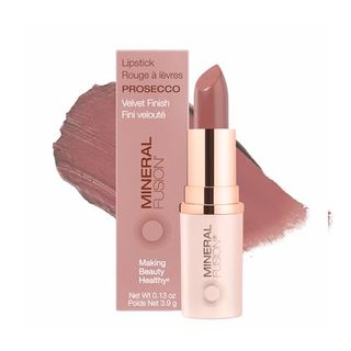 Mineral Fusion Lipstick, Vivid 
Smudge-Free Lip Color With Avocado Oil, Cocoa Seed Butter 
More, Long-Lasting Vegan Lipstick, Fd&c Dye-Free, Cruelty-Free, Paraben-Free, Gluten Free, Prosecco