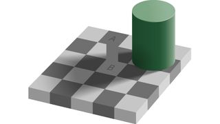 The checker shadow optical illusion