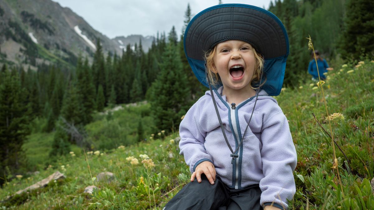 Young girl enjoying the mountains in the Wilderness, Colorado