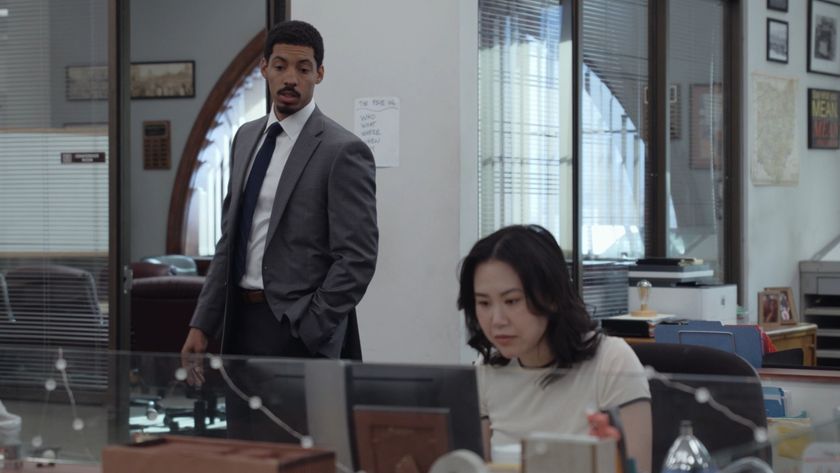 Melvin Gregg and Ramona Young in the Toledo Truth Teller office in The Paper