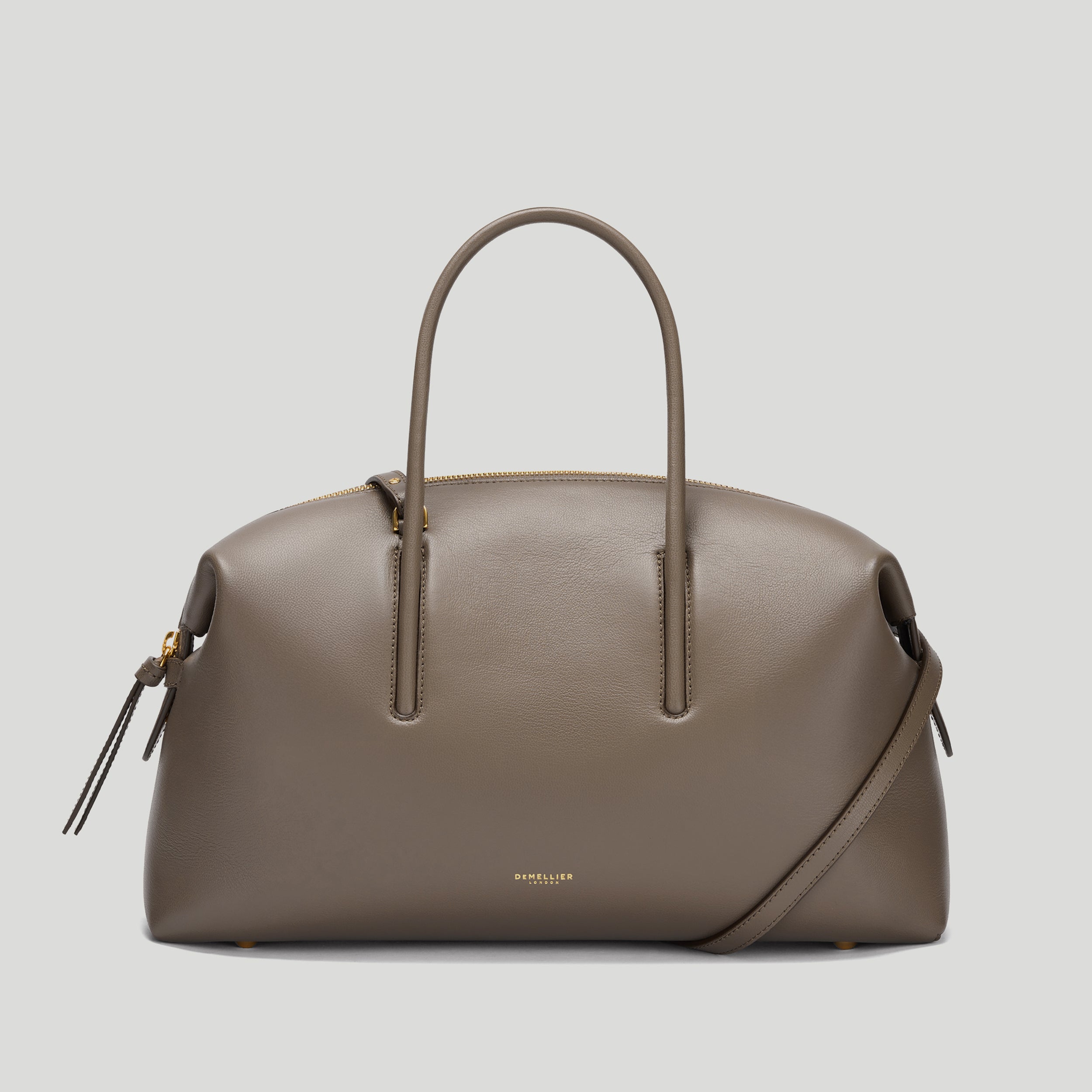 The Midi Stockholm | Dark Taupe Fine Grain | Demellier