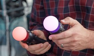 PlayStation VR move controllers. Credit: Jeremy Lips / Tom's Guide