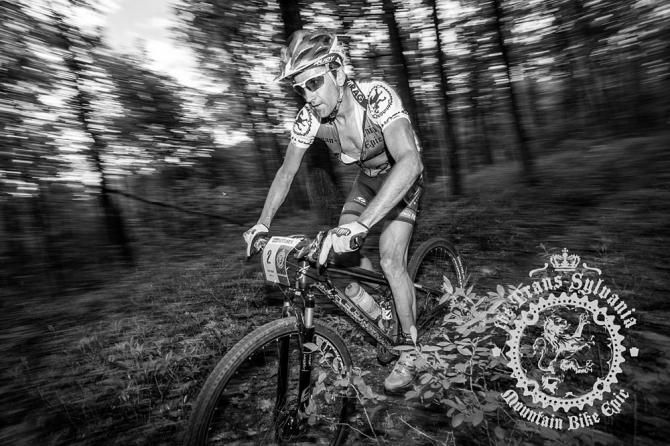 Drew Edsall navigating the singletrack surrounding Seven Mountains Scout Camp.