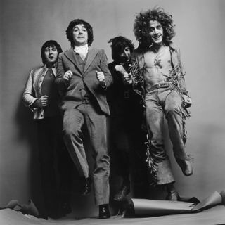 July 1969: The Who shot for a feature in Vogue magazine.(Photo by Jack Robinson/Hulton Archive/Getty Images)