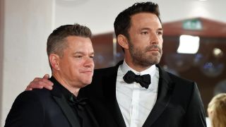 Ben Affleck and Matt Damon at the premiere of The Last Duel 