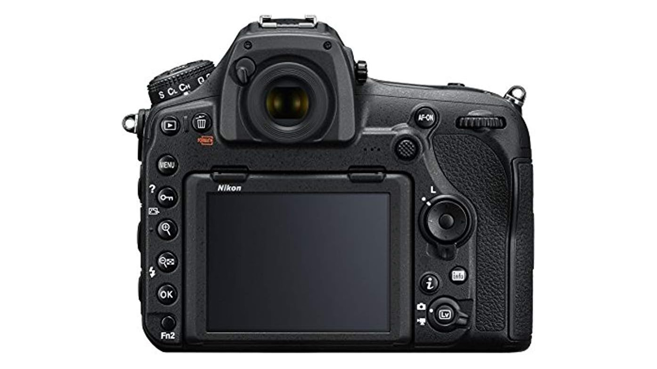 Nikon D850 on a white background