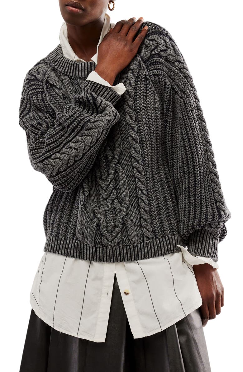 Frankie Cable Cotton Sweater