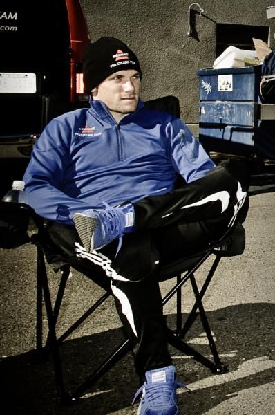Andrew Dahlheim relaxes before the ride