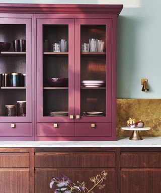 aubergine trend modern kitchen