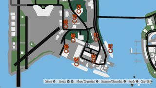 GTA Vice City hidden packages in Viceport map