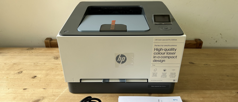HP Color LaserJet Pro 3201dw during our printer test procedure