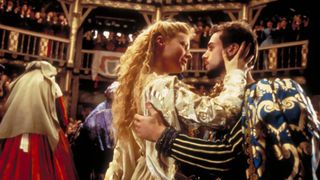 SHAKESPEARE IN LOVE 1998 Universal Pictures film with Gwyneth Paltrow and Joseph Fiennes